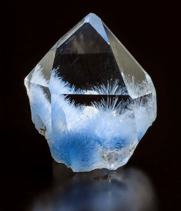 Quartz avec inclusions de dumortirite