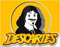 Logo du magasin Jeux-Descartes - Portraits de l'crivain Descartes