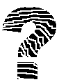 Point d'intérrogation zébré
