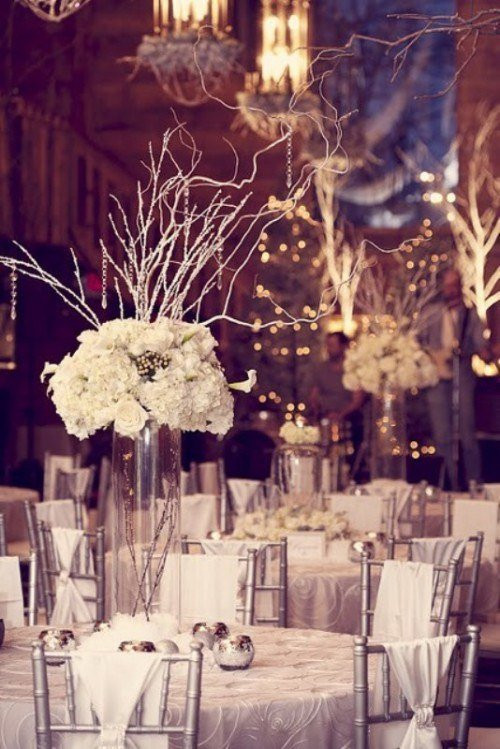 dcorations mariage d'hiver