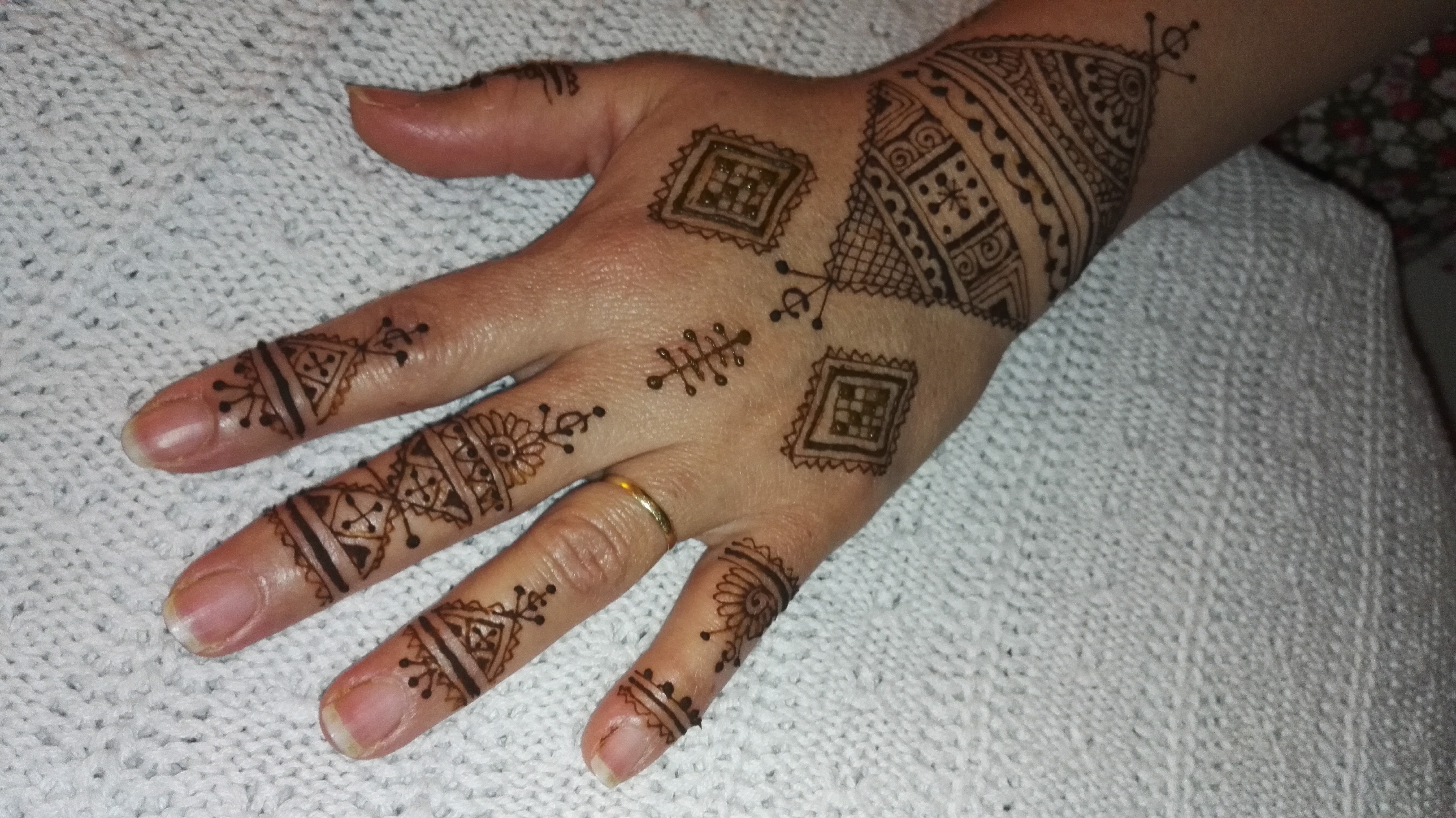 une de mes ralisation, motif berbre