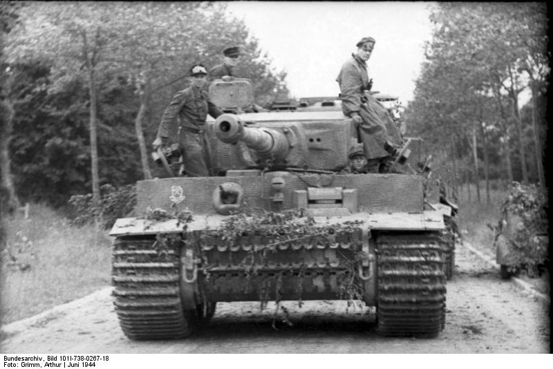 Photographie d'un tank allemand du même modèle que ceux utilisés en Normandie
