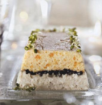 terrine de saumon fum au caviar