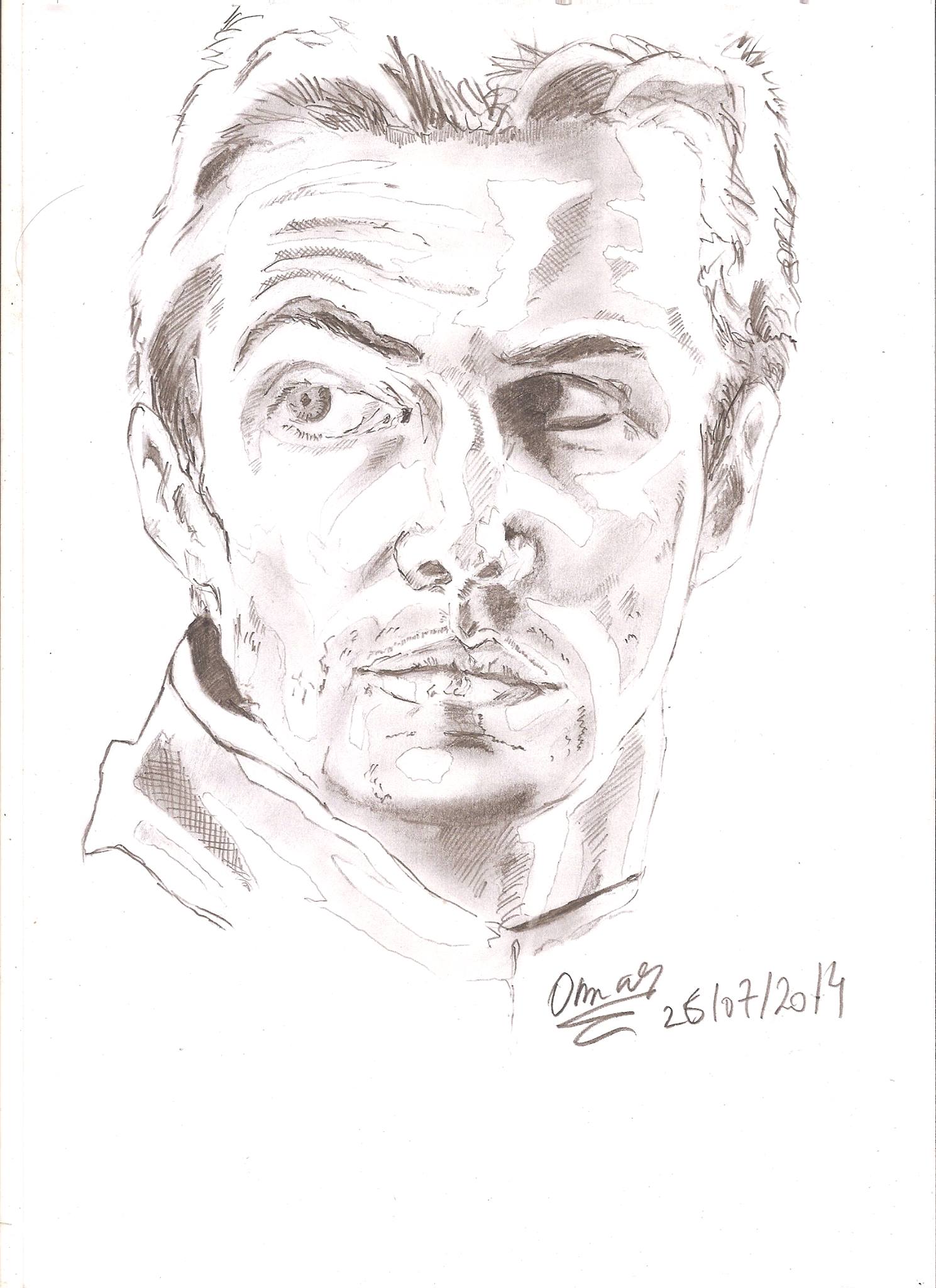 portrait au crayon