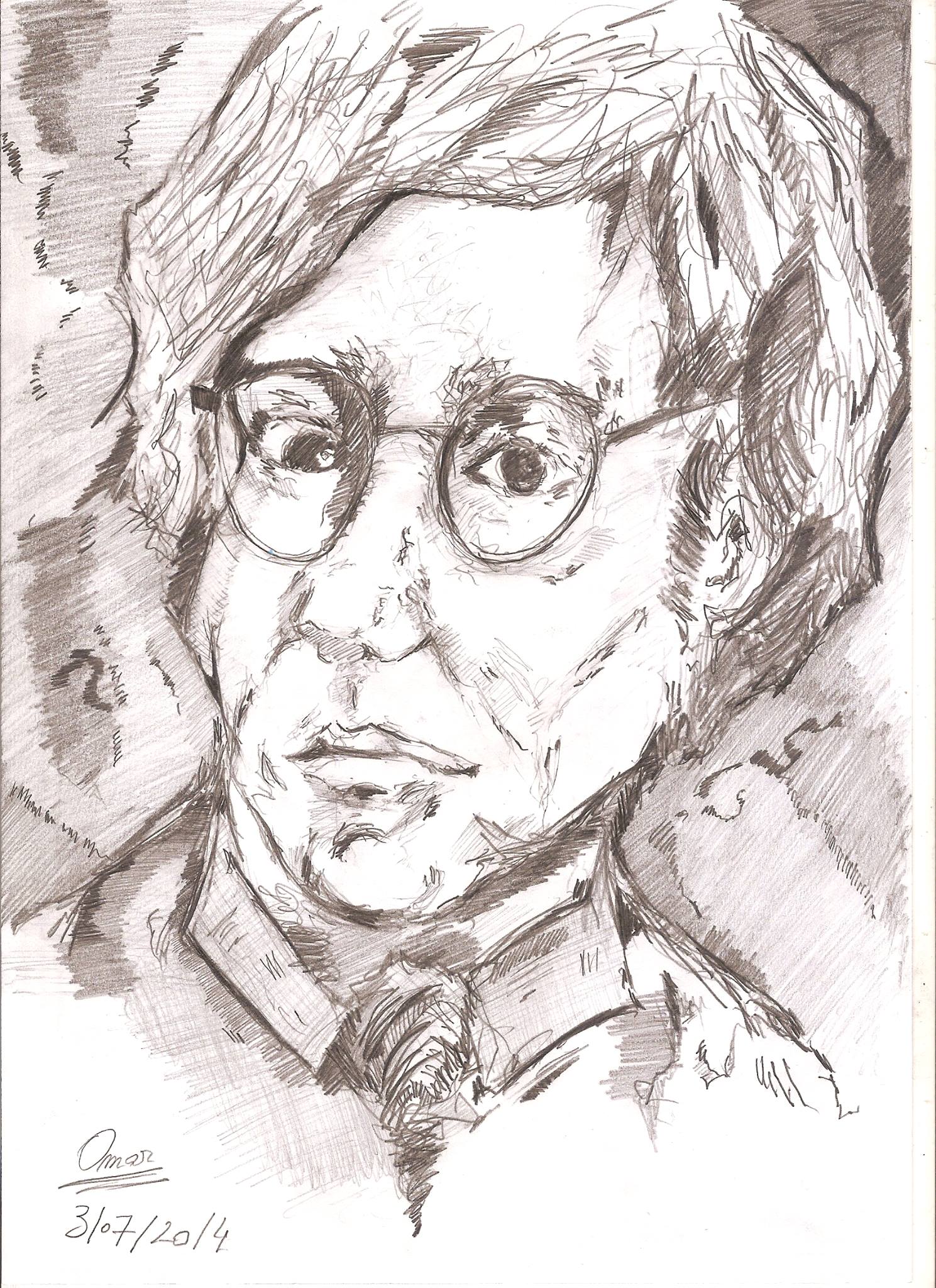 portrait au crayon