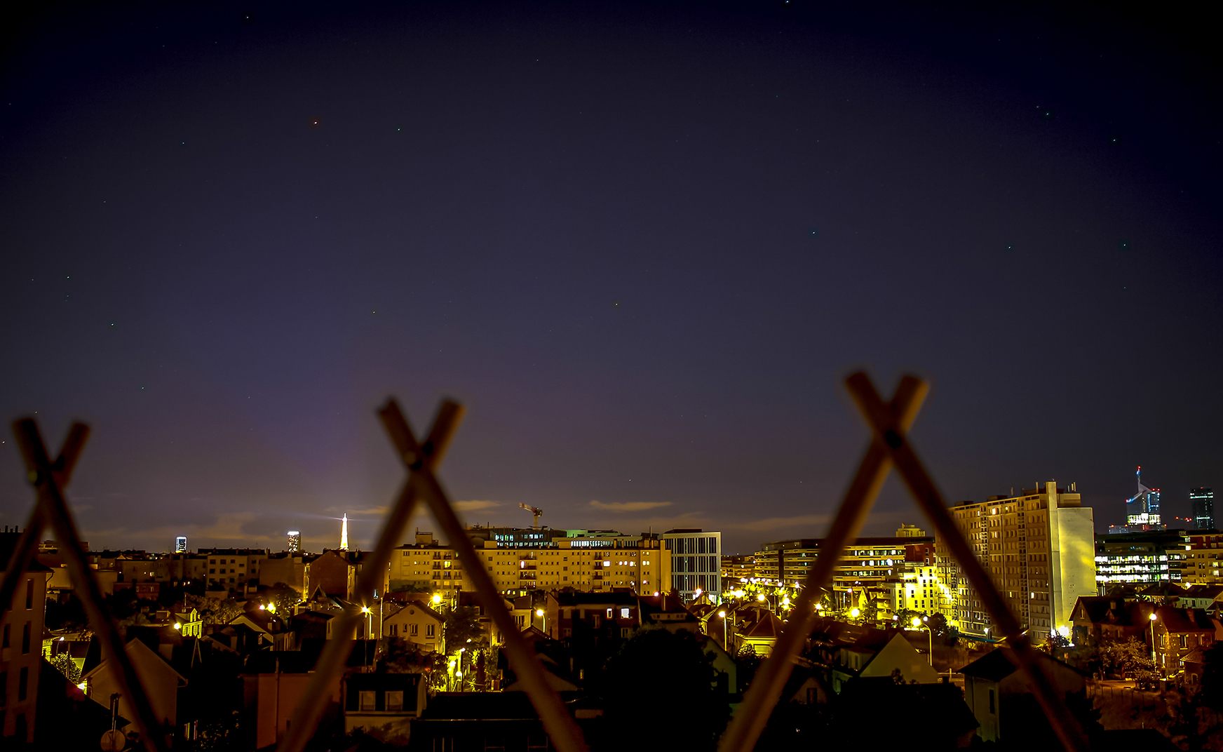 panorama de Paris de nuit