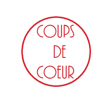 cercle rouge avec l'inscription "Coups de coeur" au centre