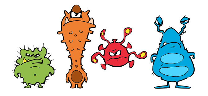 Illustration montrant la variabilit´ des virus