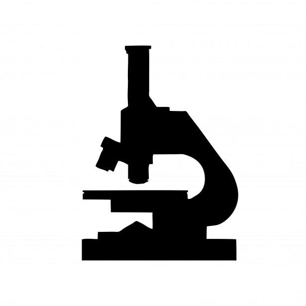 Schma d'un microscope colori en noir